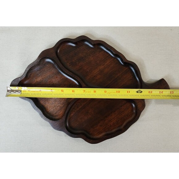 Vintage Cutler International Imperial Kayla Wood Leaf Tray (1950s–1970s) - Picture 10 of 11